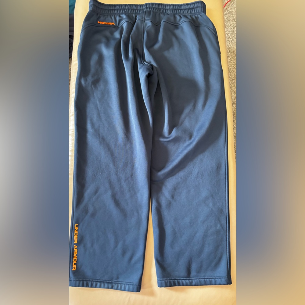 Under Armour Men's Navy and Orange Joggers